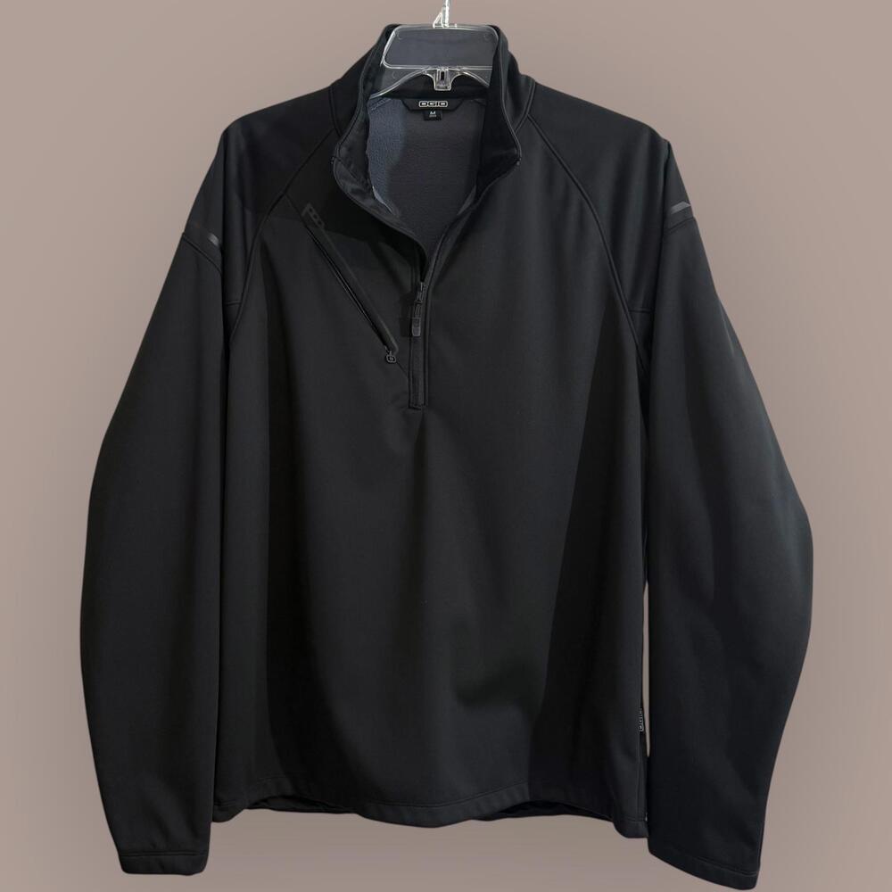 OGIO Men's Medium Black Quarter-Zip Pullover Jacket Golf Casual